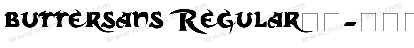 buttersans Regular字体字体转换